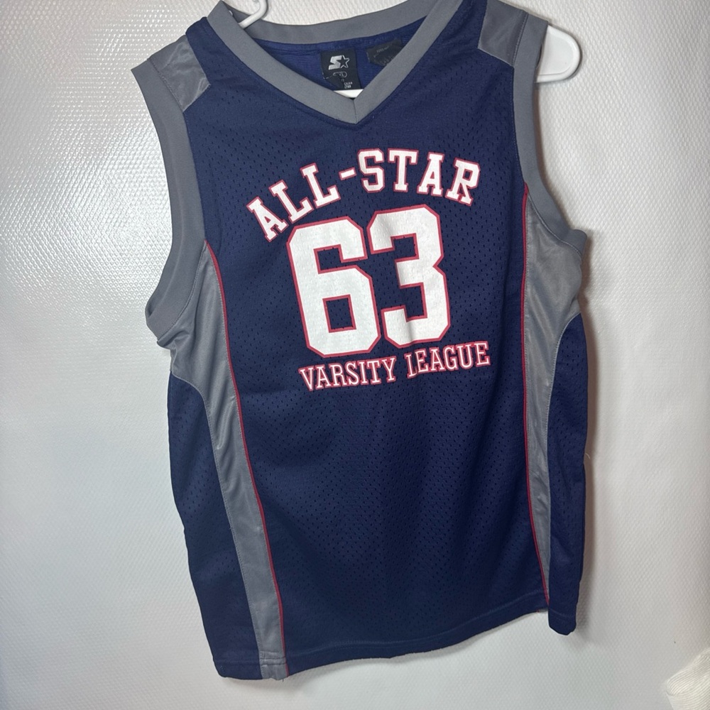 STARTER Blue and Gray All-Star 63 Basketball Jersey